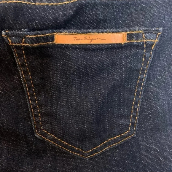 True Religion Shannon Jeans Size 28 CUT#605836 Style#WB5K91125 Dark Wash - Picture 11 of 11
